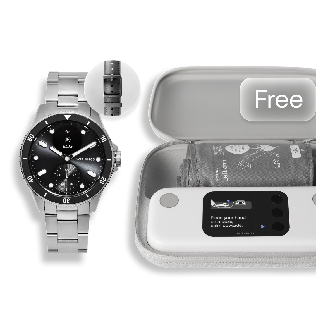 ScanWatch Nova x Leather Wristband x BPM Vision