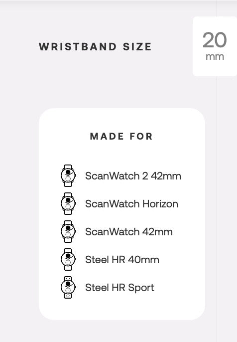 Leather Wristband 20mm