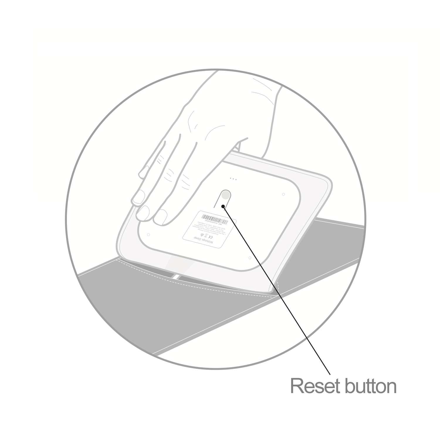 Sleep Analyzer - Performing a factory reset