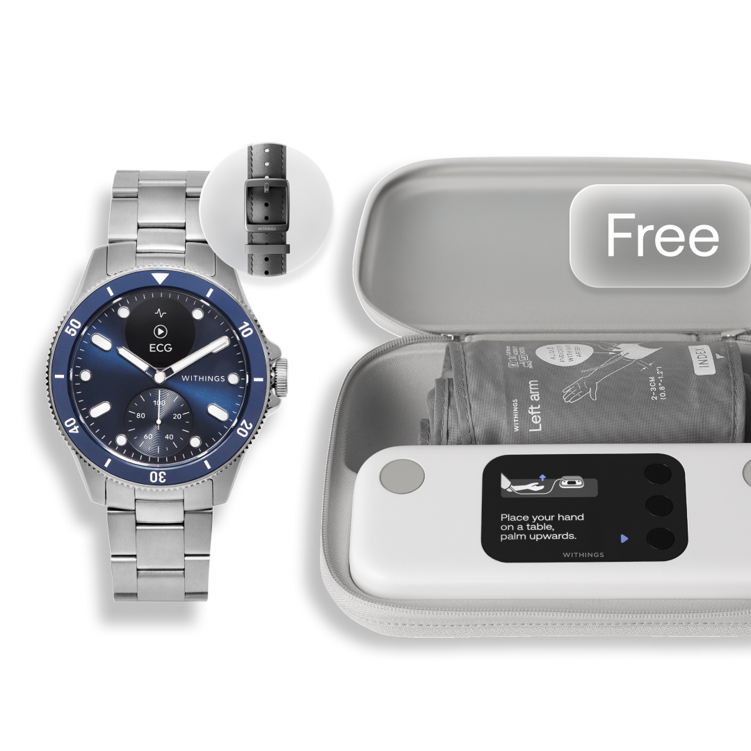 ScanWatch Nova x Leather Wristband x BPM Vision